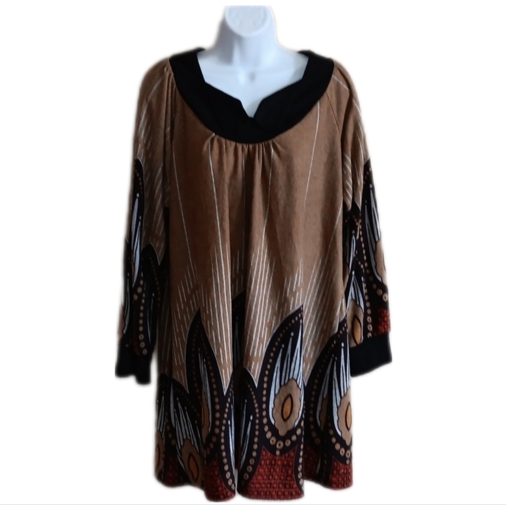Granola Grunge, Boho Academia, Fairy Grunge Dress, Long Sleeve Slip On - Picture 2 of 9